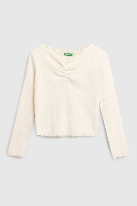 Лонгслив хлопковый Benetton