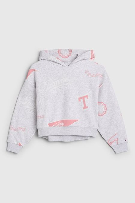Худи хлопковое с принтом Tommy Hilfiger