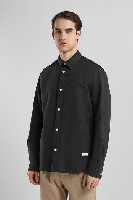 Рубашка из льна и хлопка Marc O'Polo Denim