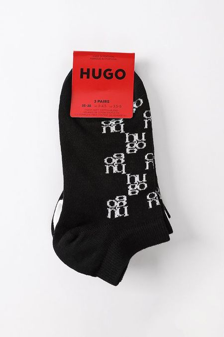 Набор из 3 пар хлопковых коротких носков HUGO