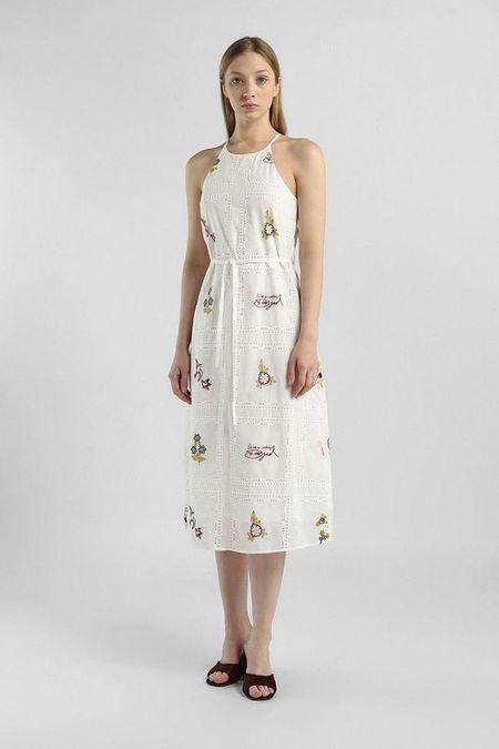 Платье хлопковое с вышивкой Desigual