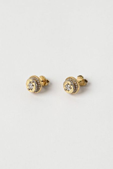 Серьги-пусеты с кристаллами Guess