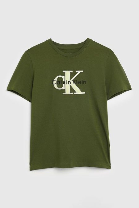 Футболка хлопковая с логотипом Calvin Klein Jeans