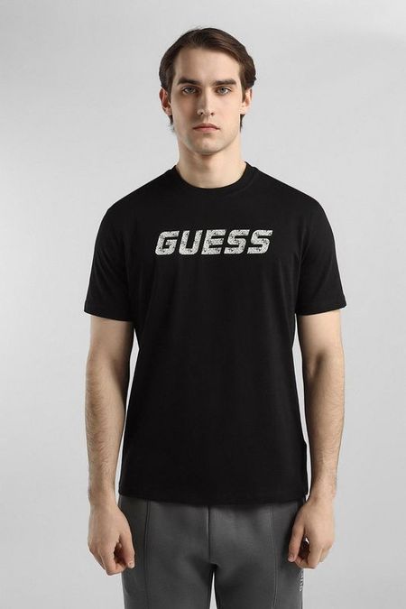 Футболка хлопковая с логотипом Guess