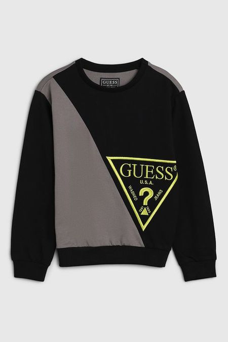 Свитшот хлопковый с логотипом Guess