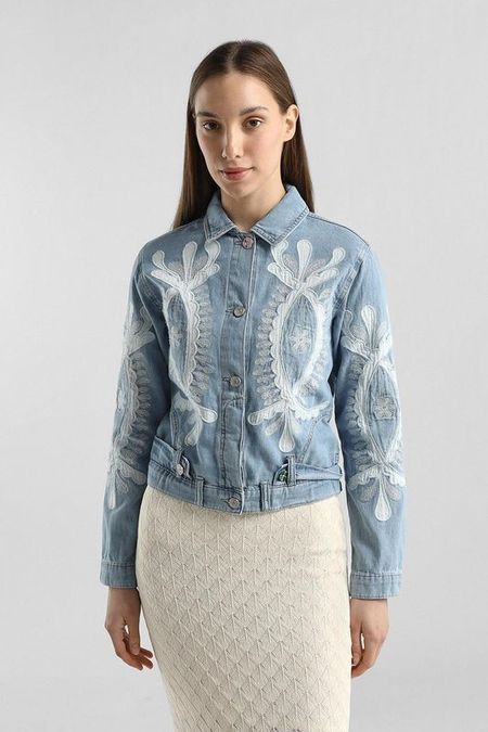 Куртка джинсовая с вышивкой Desigual