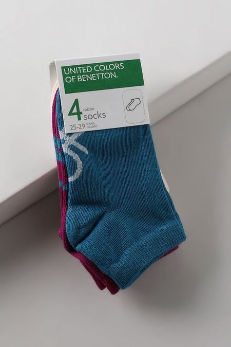 Набор из 4 пар хлопковых носков Benetton Undercolors