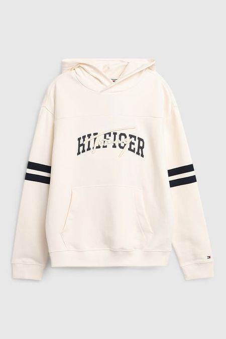 Худи хлопковое с принтом Tommy Hilfiger