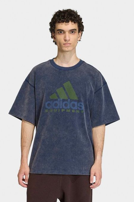 Футболка хлопковая с логотипом Adidas