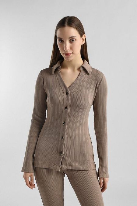 Блуза трикотажная облегающего кроя Guess