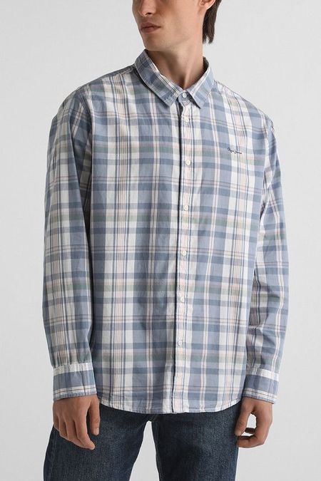 Рубашка хлопковая в клетку PEPE JEANS