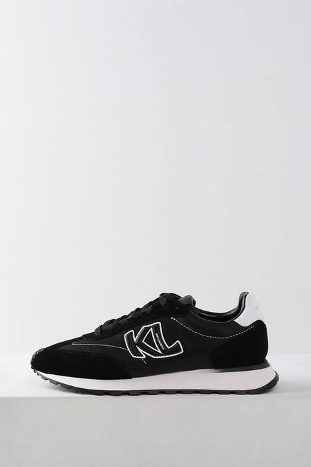 Кроссовки кожаные с логотипом Karl Lagerfeld