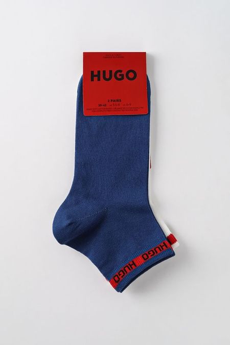 Набор из 2 пар хлопковых укороченных носков HUGO