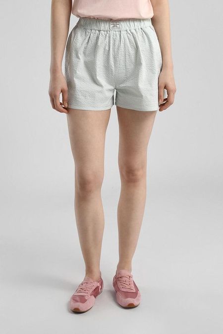Шорты хлопковые на эластичном поясе Guess Jeans
