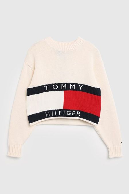 Джемпер хлопковый с логотипом Tommy Hilfiger