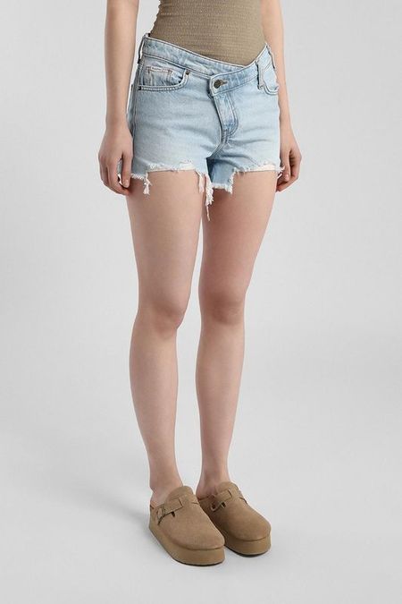 Шорты джинсовые с необработанным краем Guess Jeans