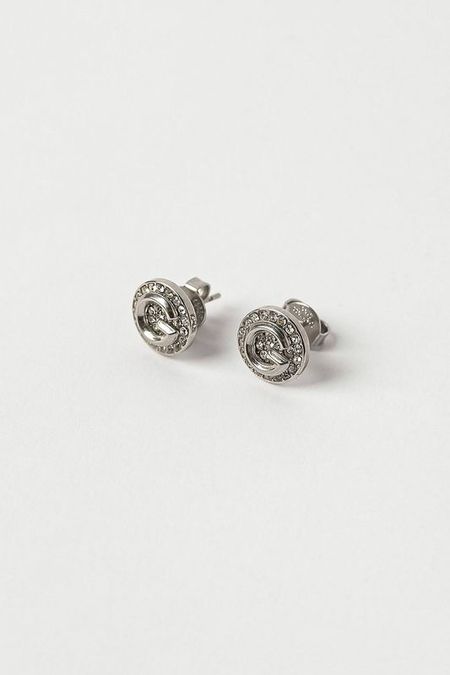 Серьги-пусеты с кристаллами Guess