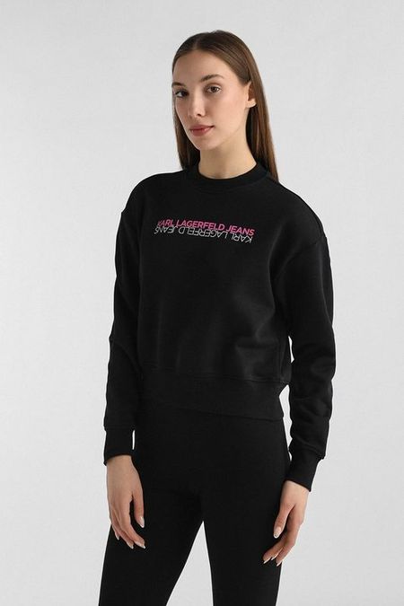 Свитшот хлопковый с логотипом Karl Lagerfeld Jeans