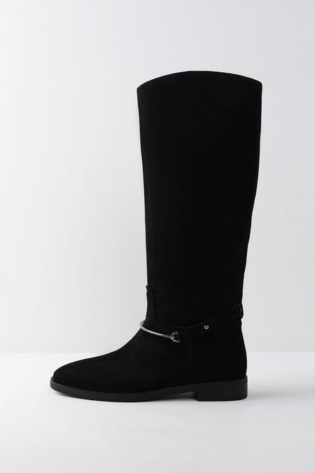 Сапоги замшевые с декором Grate