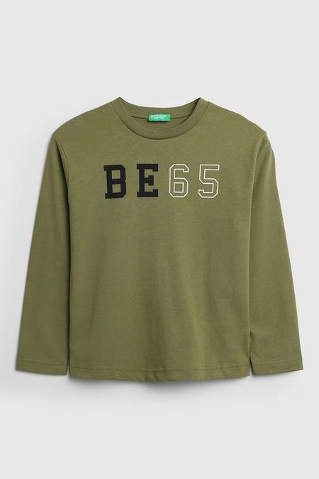 Лонгслив с принтом Benetton