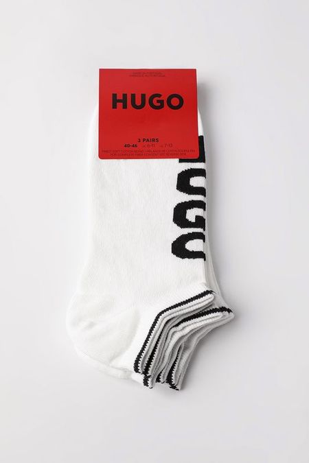 Набор из 3 пар хлопковых коротких носков HUGO
