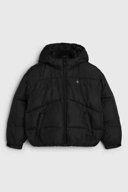 Куртка утепленная с капюшоном укороченная Calvin Klein Jeans
