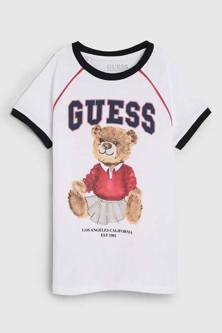 Футболка хлопковая с принтом Guess