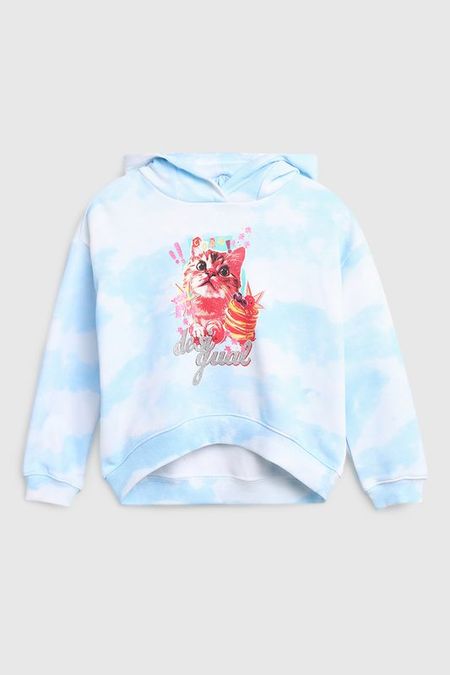 Худи хлопковое с принтом Desigual