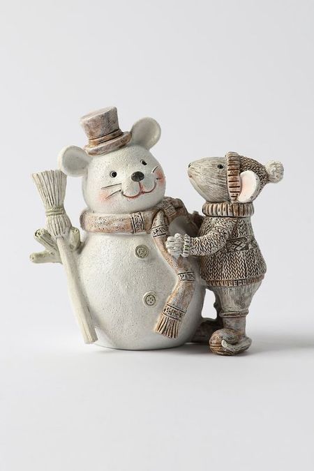 Новогоднее украшение Мышиный снеговик ErichKrause Decor