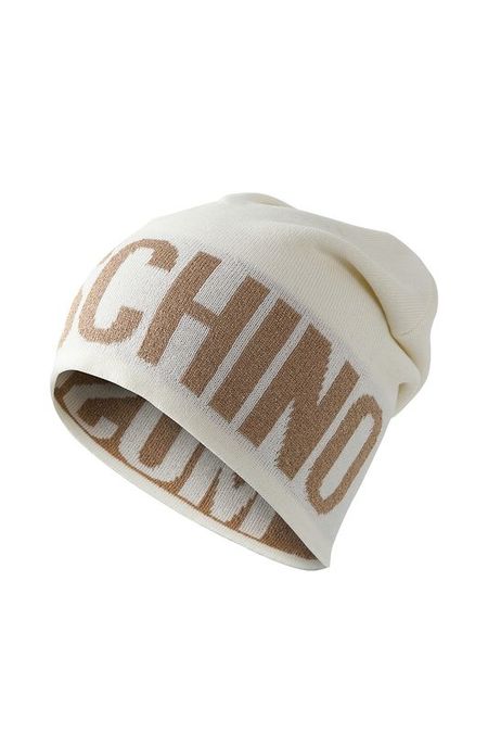 Шапка шерстяная с логотипом Moschino