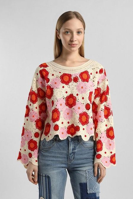 Джемпер свободного кроя Desigual