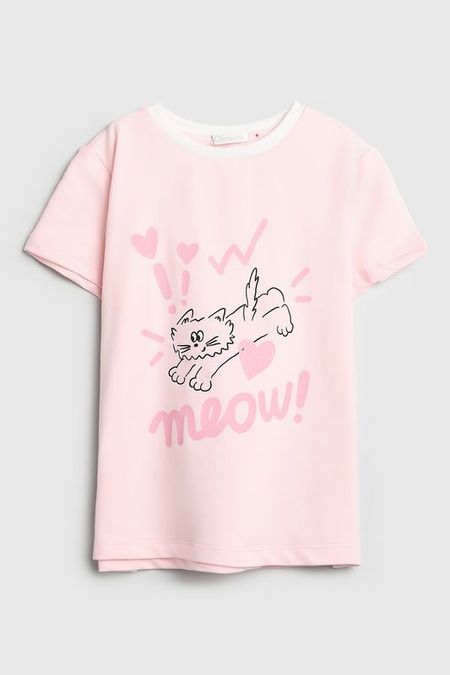 Футболка хлопковая с принтом Choupette