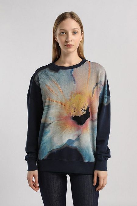 Джемпер хлопковый с принтом Desigual