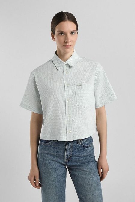 Рубашка хлопковая с коротким рукавом Guess Jeans