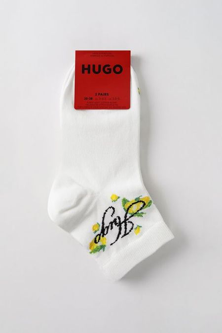 Набор из 2 пар хлопковых укороченных носков HUGO