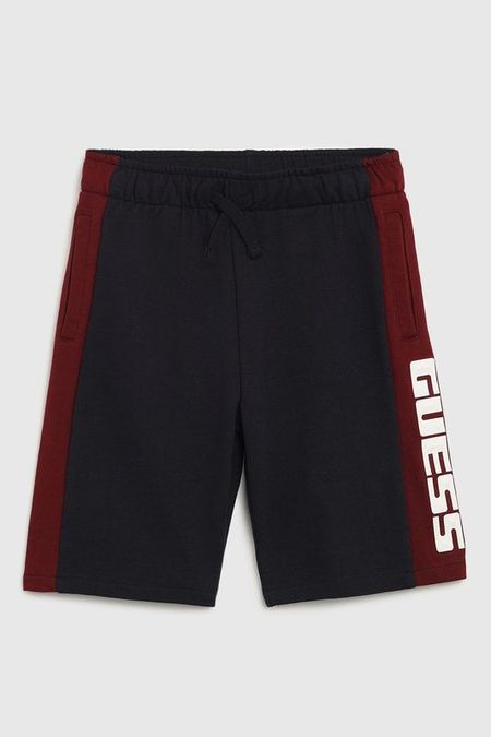 Шорты хлопковые на кулиске Guess