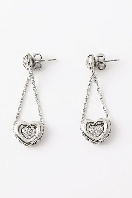 Серьги с кристаллами Guess