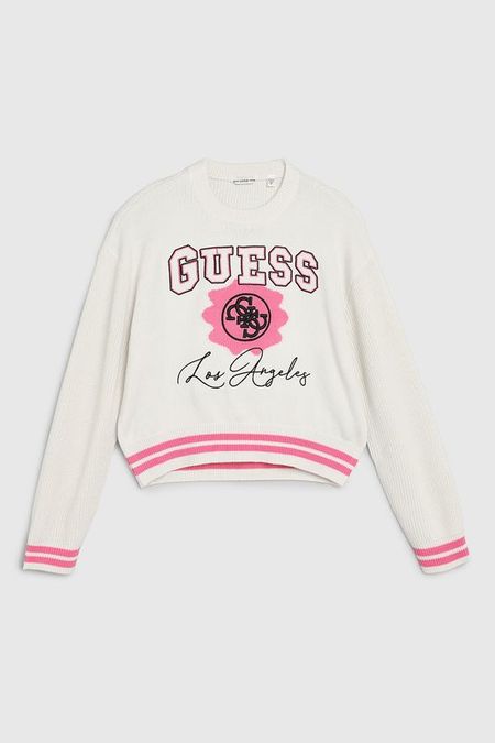 Джемпер из смесовой шерсти с принтом Guess