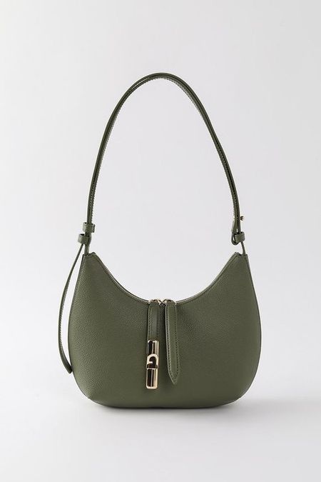 Кожаная сумка хобо Furla