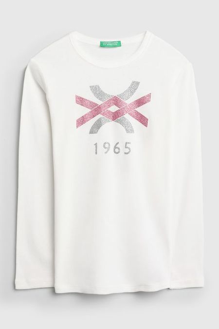 Лонгслив с принтом Benetton