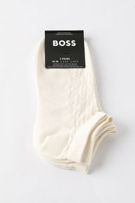 Набор из 2 пар коротких хлопковых носков BOSS