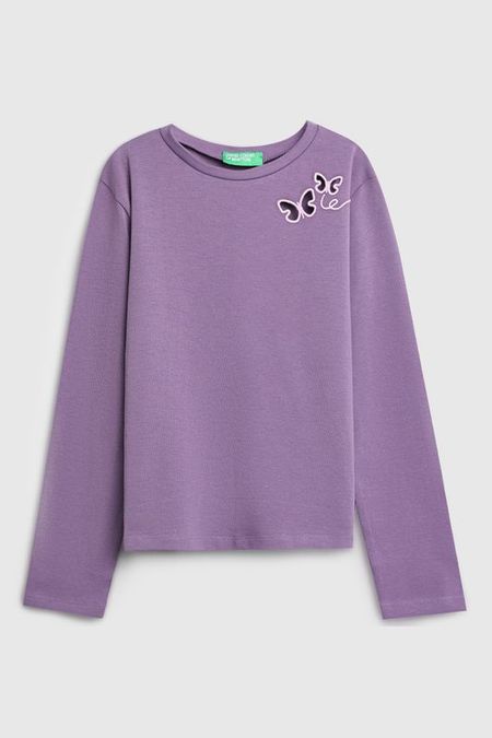 Лонгслив хлопковый Benetton