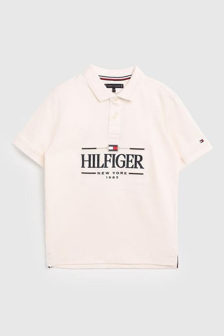 Поло хлопковое с логотипом Tommy Hilfiger