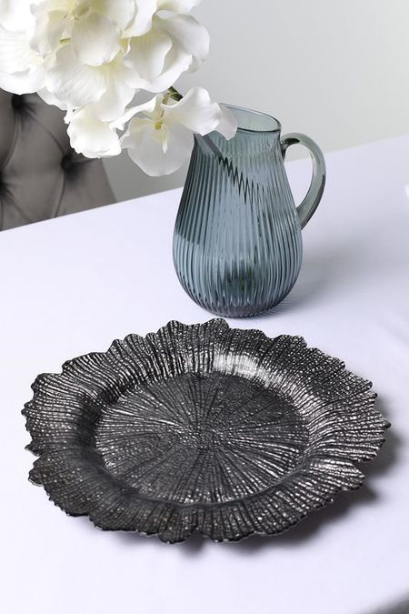 Блюдо декоративное из стекла Flower Home Philosophy