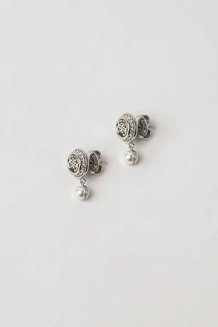 Серьги-пусеты с кристаллами Guess