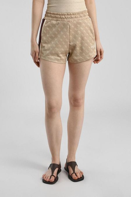 Шорты трикотажные на эластичном поясе Guess