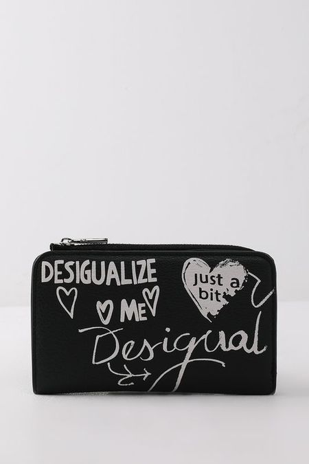 Кошелек с принтом Black Paper Desigual
