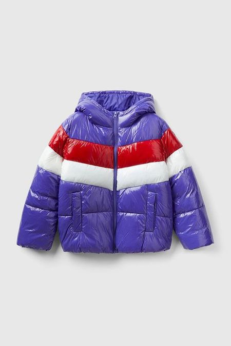 Куртка утепленная с капюшоном Benetton
