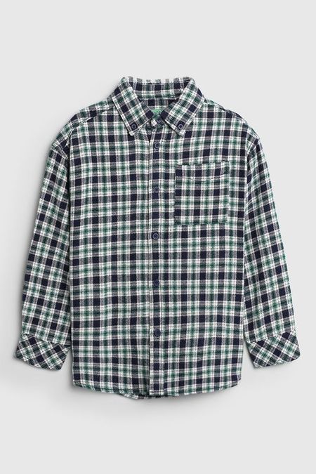 Рубашка в мелкую клетку Benetton