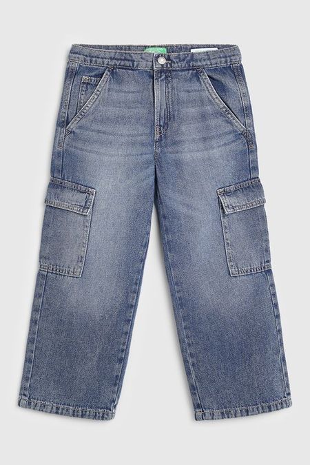Джинсы прямого кроя с карманами Benetton